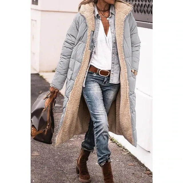 Manteau long élégant pour femmes, Teddy Coat