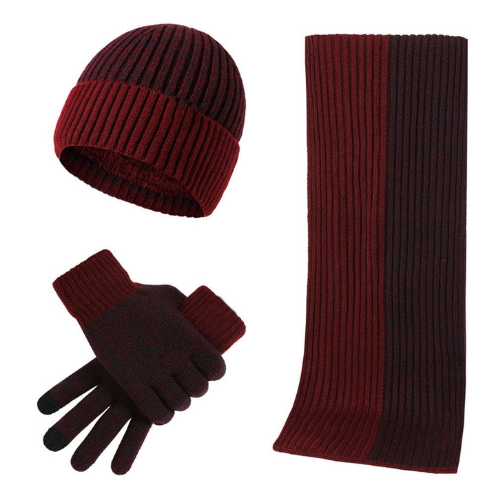 Luxueux, élégant, confortable – Ensemble de tricot d'hiver pour femmes et hommes
