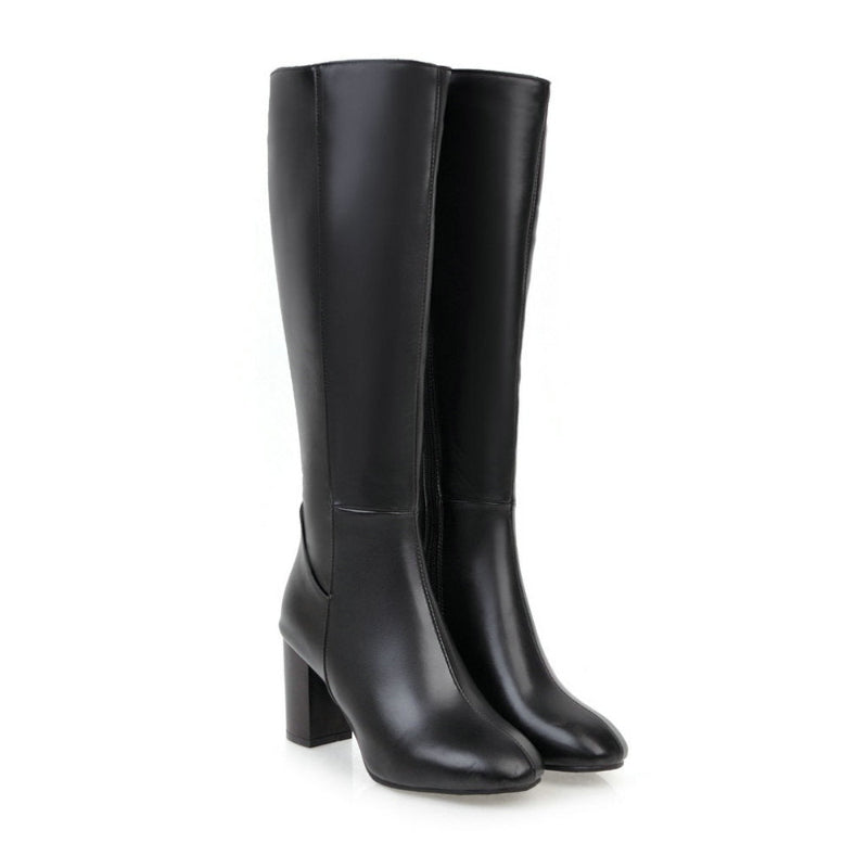 Bottes pour femmes | Bottes classiques hautes avec talon bloc