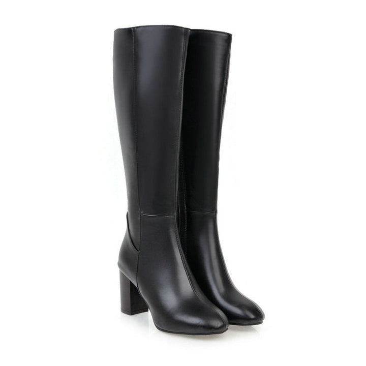 Bottes pour femmes | Bottes classiques hautes avec talon bloc