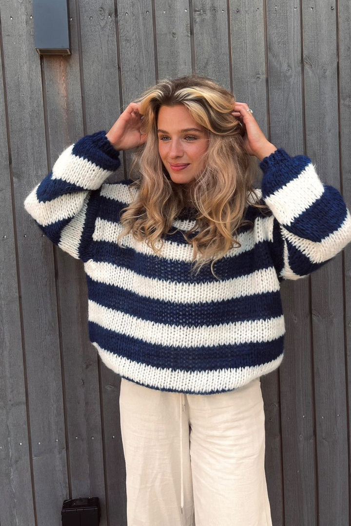 Alina | Pull en tricot rayé décontracté pour femmes