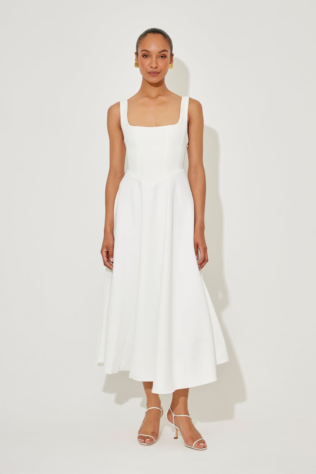 Amelia | Robe midi intemporelle et fluide