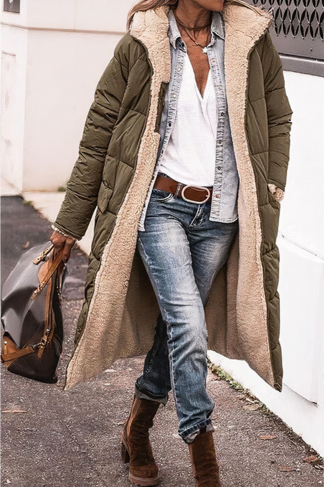 Manteau parka douillet pour femmes