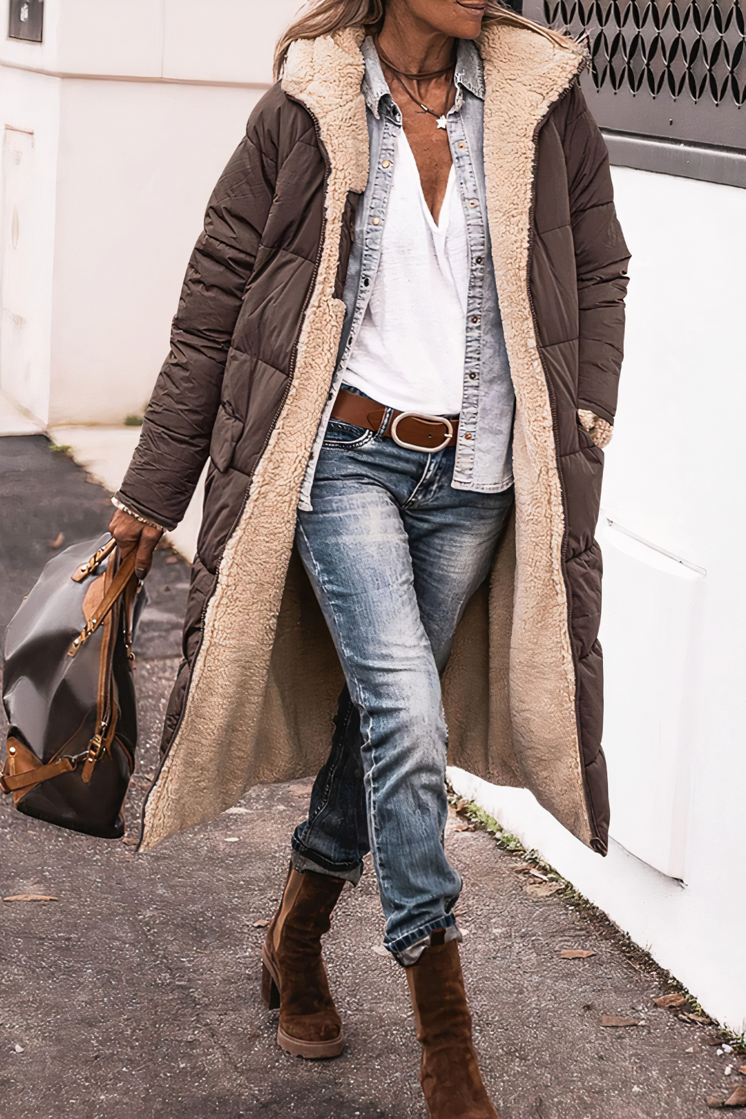 Manteau parka douillet pour femmes