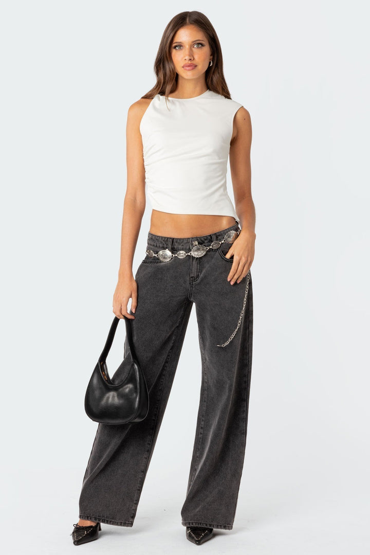 Paula | Jean bas moderne pour femmes au style rétro