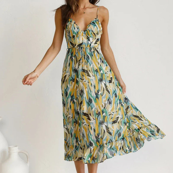 Clara™ | Robe Maxi Imprimée Élégante