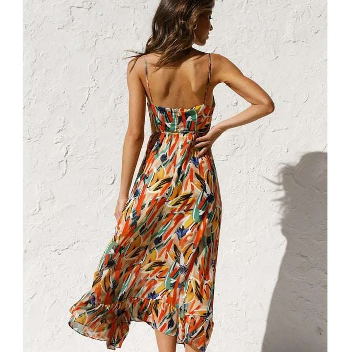 Clara™ | Robe Maxi Imprimée Élégante