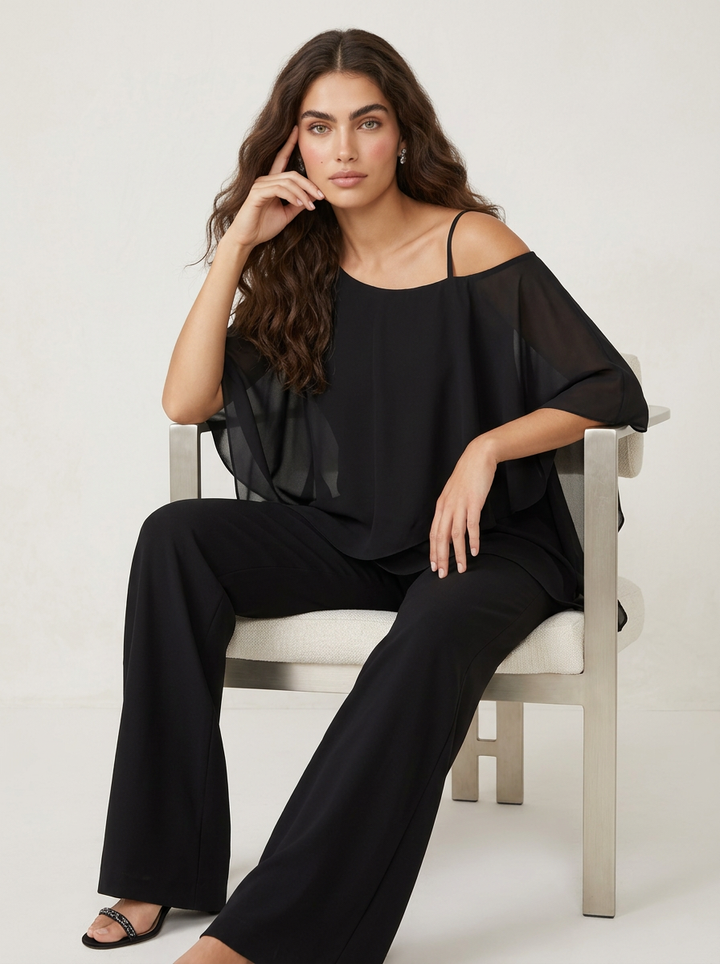 Ensemble Élégant en Chiffon pour Femmes - Elena