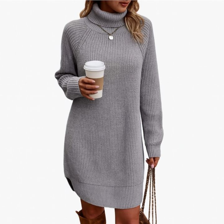 Robe Tricot Élégante Femme Longue – Chaude et Polyvalente pour l'Hiver et les Occasions Spéciales