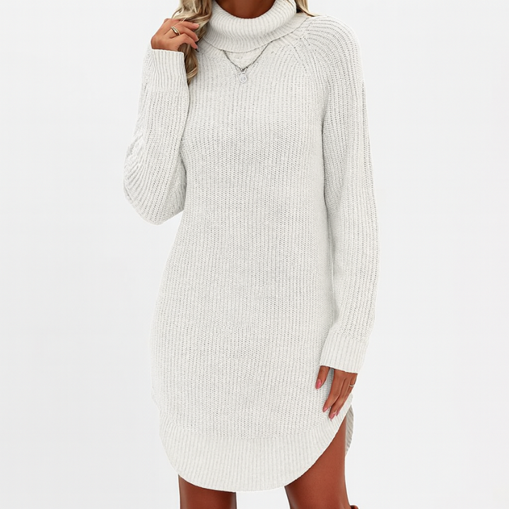 Robe Tricot Élégante Femme Longue – Chaude et Polyvalente pour l'Hiver et les Occasions Spéciales