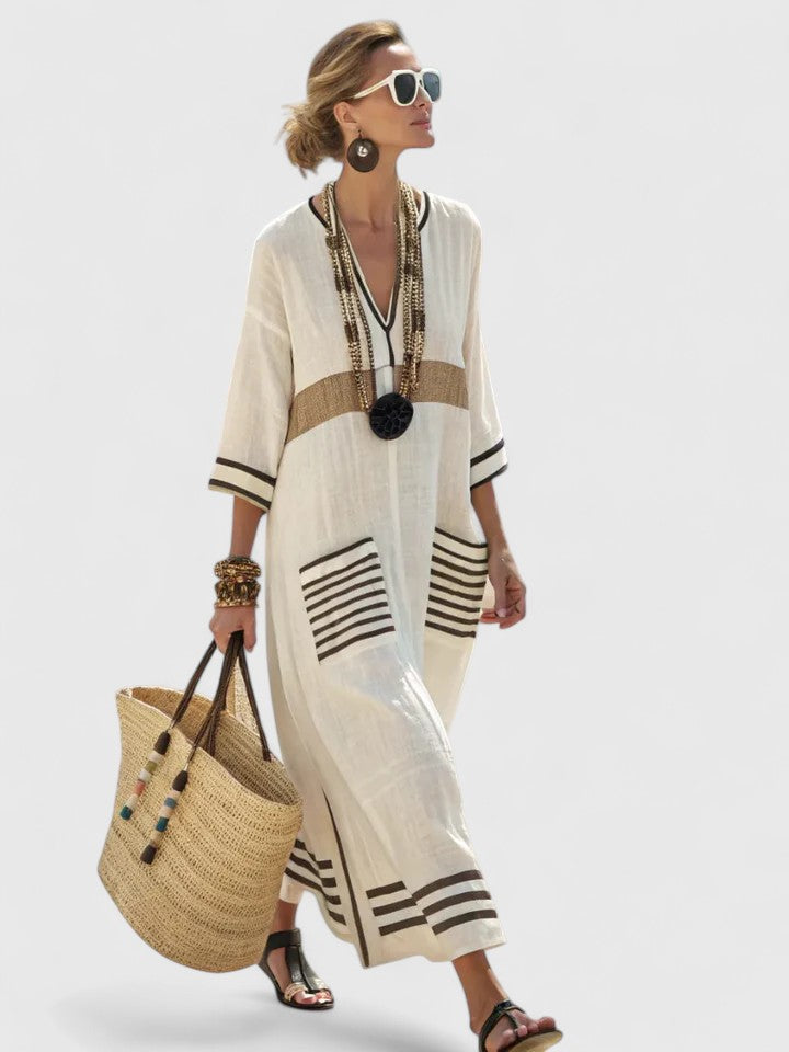 Robe maxi élégante pour femmes – Robe d'été style bohème