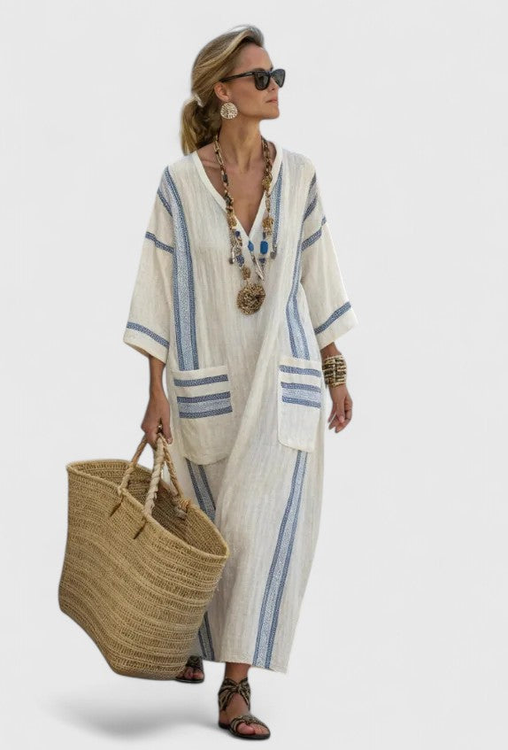 Robe maxi élégante pour femmes – Robe d'été style bohème