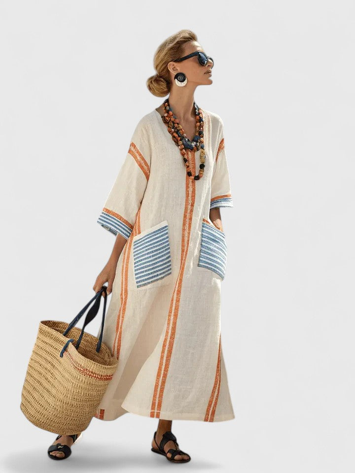 Robe maxi élégante pour femmes – Robe d'été style bohème