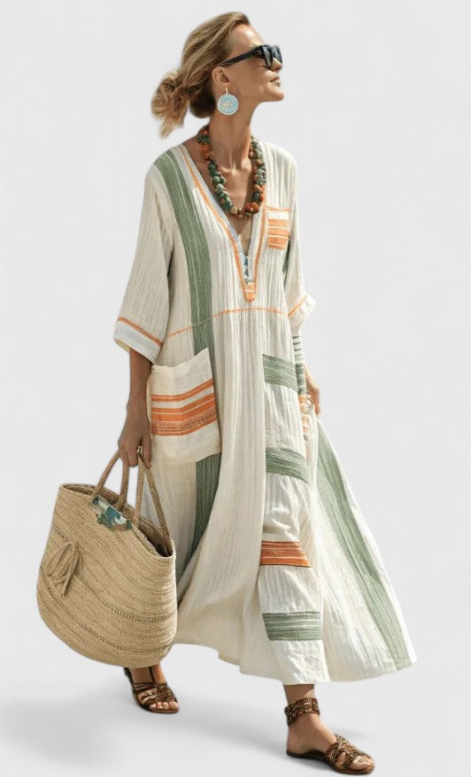 Robe maxi élégante pour femmes – Robe d'été style bohème