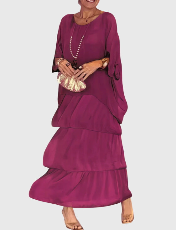 Robe Maxi Élégante pour Femmes | Robe d'Été Fluide pour Occasions Spéciales