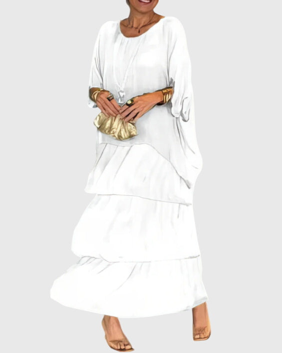 Robe Maxi Élégante pour Femmes | Robe d'Été Fluide pour Occasions Spéciales