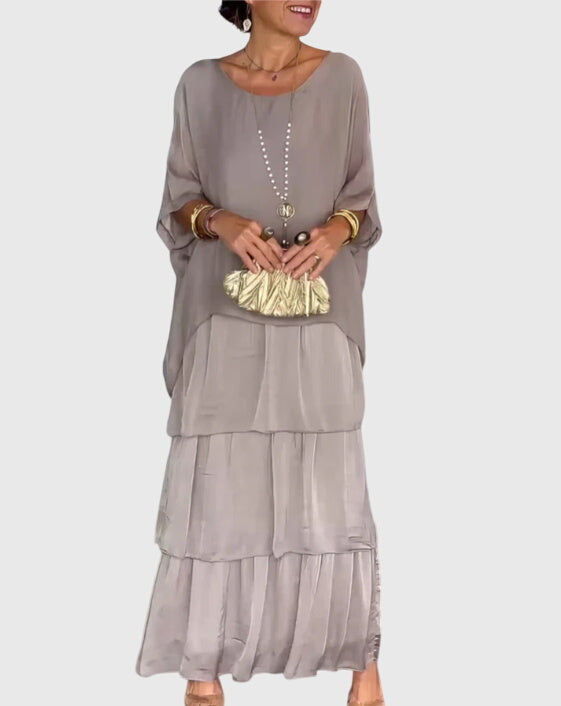 Robe Maxi Élégante pour Femmes | Robe d'Été Fluide pour Occasions Spéciales