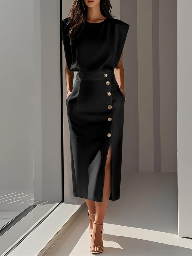 Robe midi élégante pour femmes – Style intemporel pour toutes les occasions