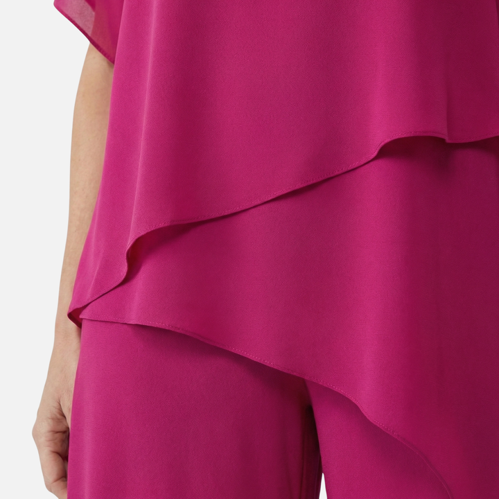 Dörte | Ensemble Élégant pour Femmes Pantalon Palazzo Drapé Haut – Ensemble Palazzo Élégant