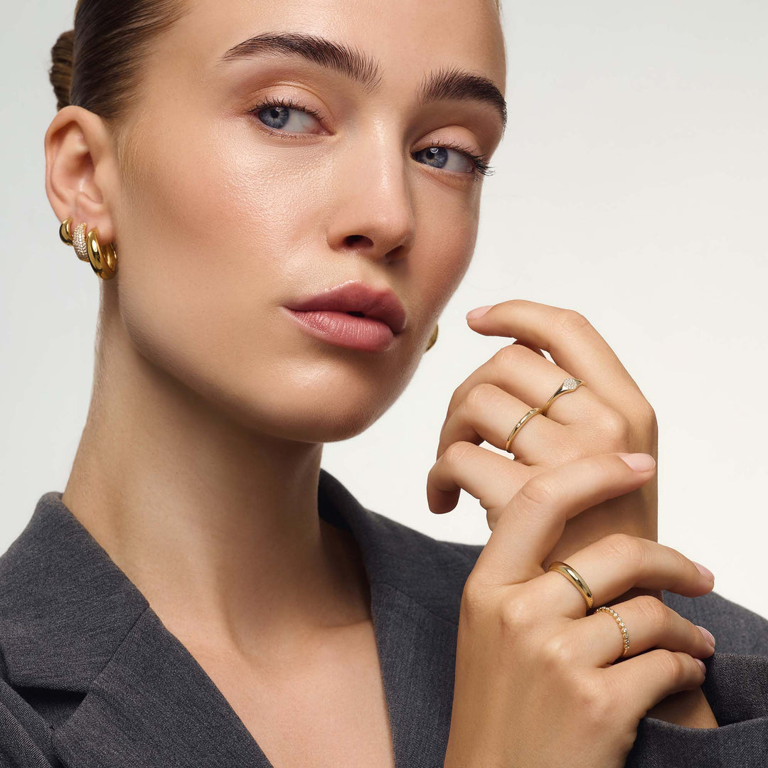 Bague en Diamant Doré