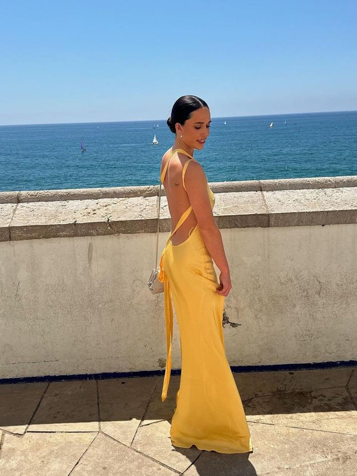 Caroline - Robe Maxi Dos Nu