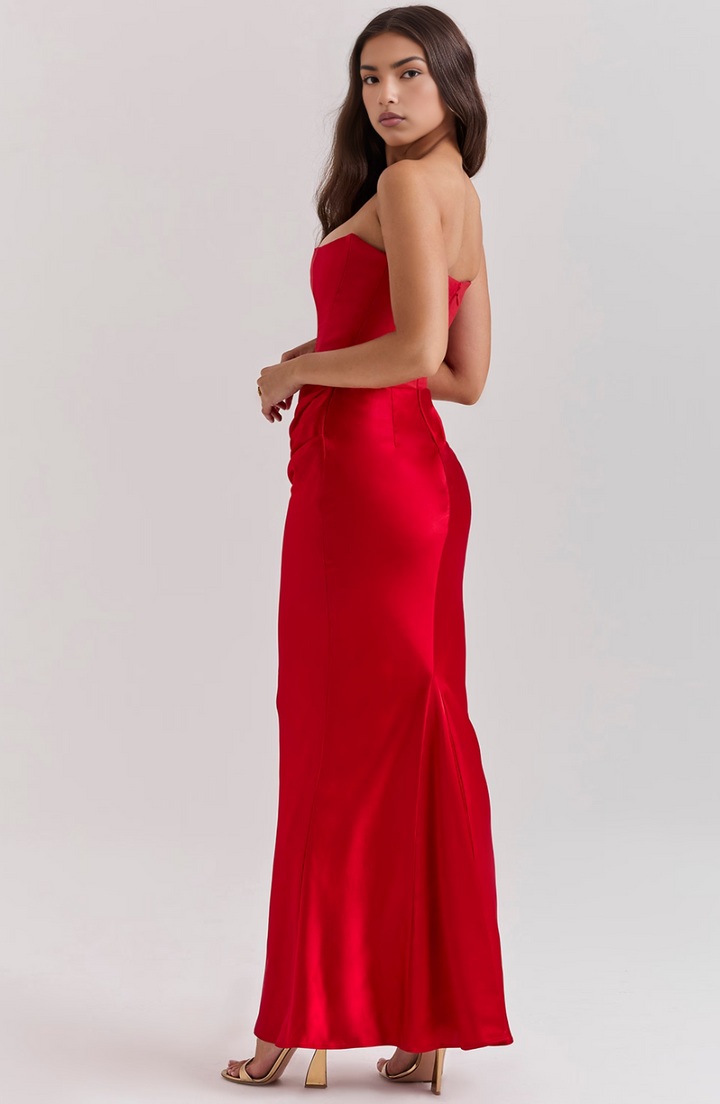 Robe Maxi Bodycon Corset Sans Manches pour Femmes