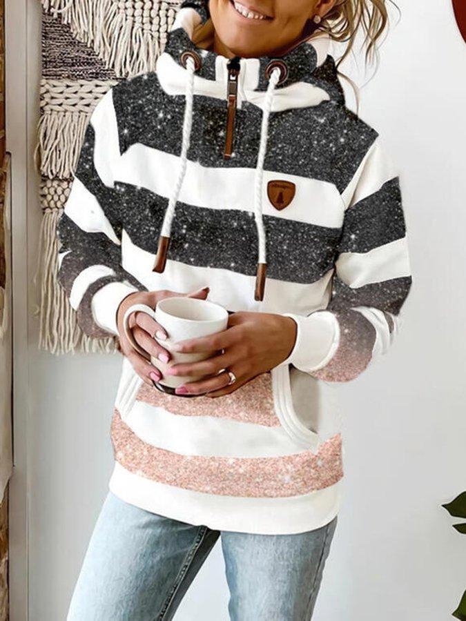 Sweat-shirt à manches longues chaud et confortable, vêtement d'hiver élégant et durable pour femmes