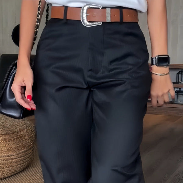 Pantalon de Costume Rayé pour Femmes - Élégant & Moderne