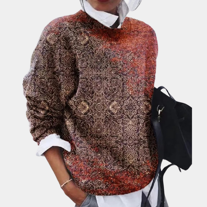 Pull en tricot à col rond pour femmes | Décontracté