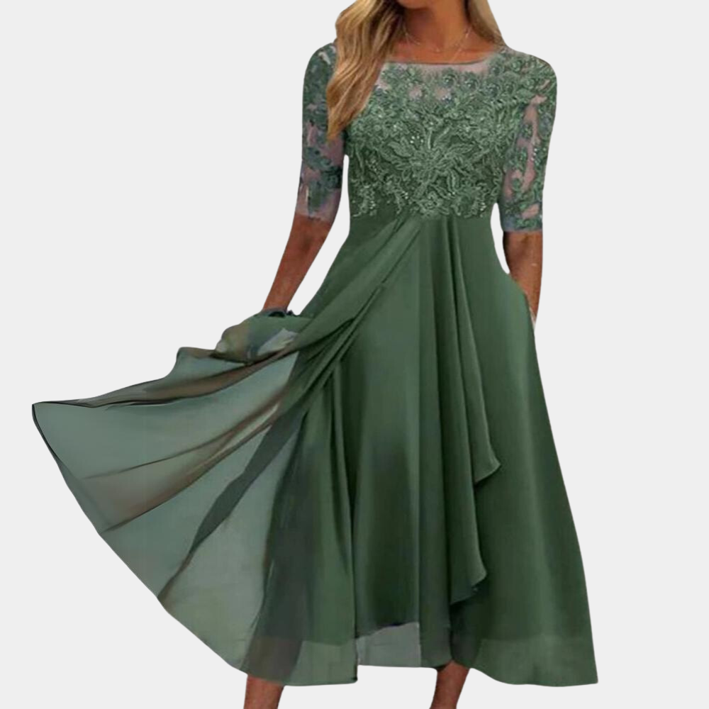 Bella - Robe midi élégante et aérienne pour femmes