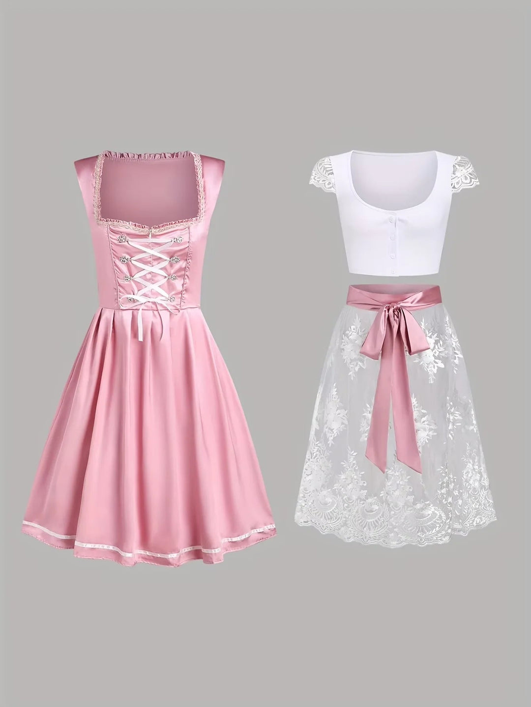 Marie | Robe Dirndl traditionnelle festive