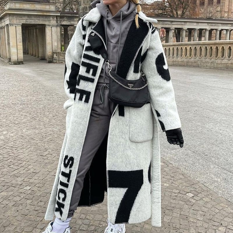 Fiona - Manteau en laine long pour femmes