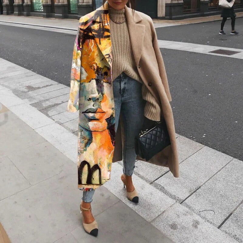 Fiona - Manteau en laine long pour femmes