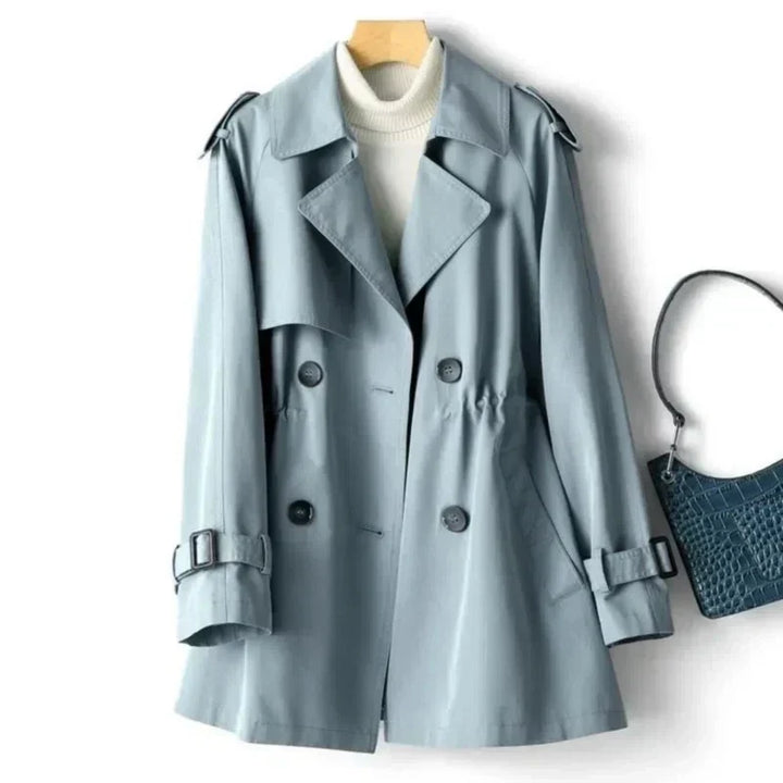 Trench-coat classique à double boutonnage pour femmes | Décontracté