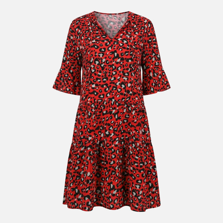 Waltraud | Robe Midi Fluide pour Femmes à Imprimé Léopard – Robe Midi Leo