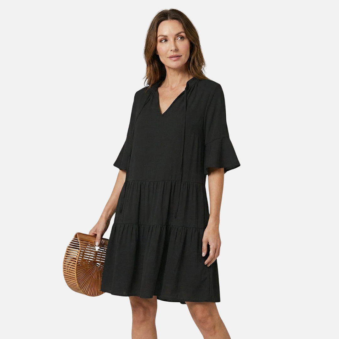 Waltraud | Robe Midi Fluide pour Femmes à Imprimé Léopard – Robe Midi Leo