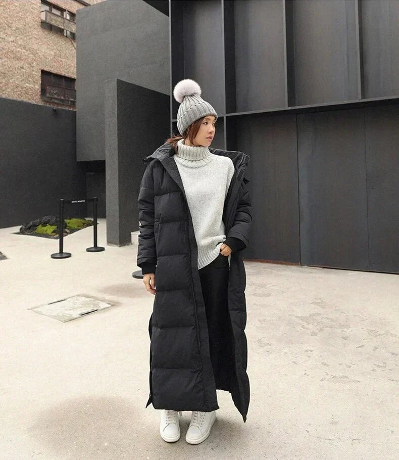 Manteau Long Élégant et Confortable pour Femmes