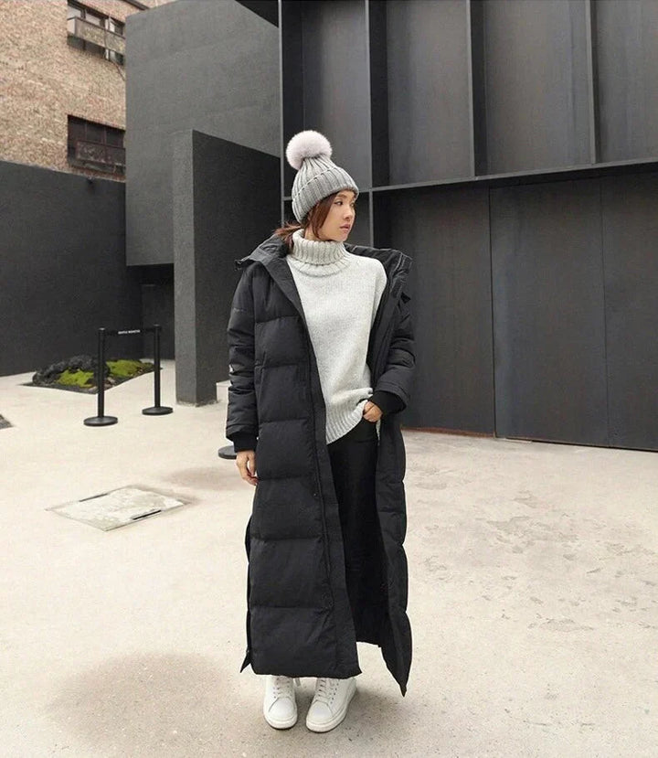 Manteau Long Élégant et Confortable pour Femmes