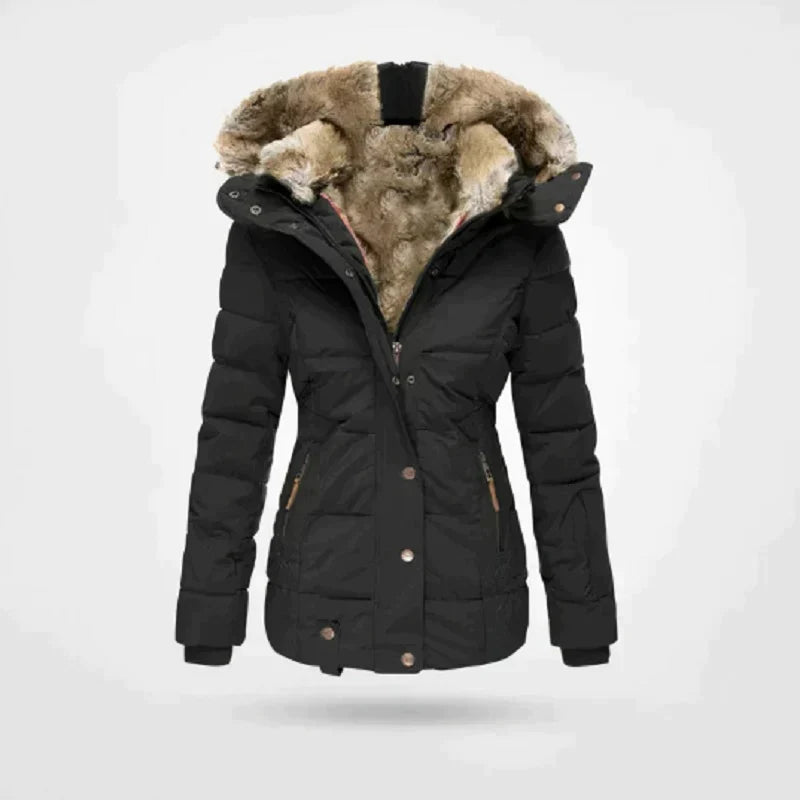 Manteau d'hiver avec capuche pour femmes