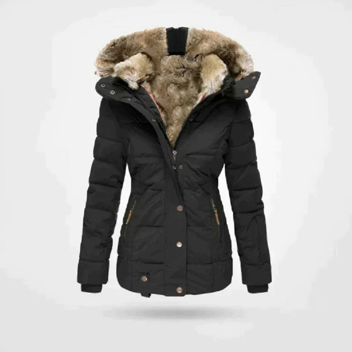 Manteau d'hiver avec capuche pour femmes