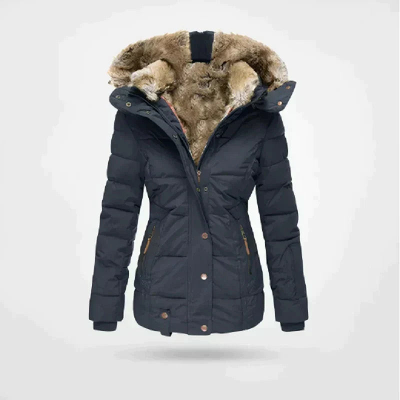 Manteau d'hiver avec capuche pour femmes