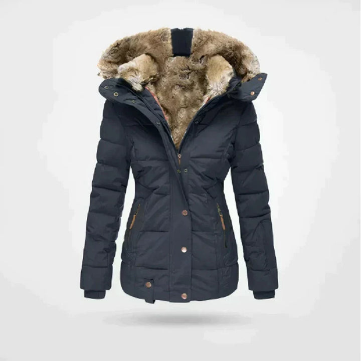 Manteau d'hiver avec capuche pour femmes