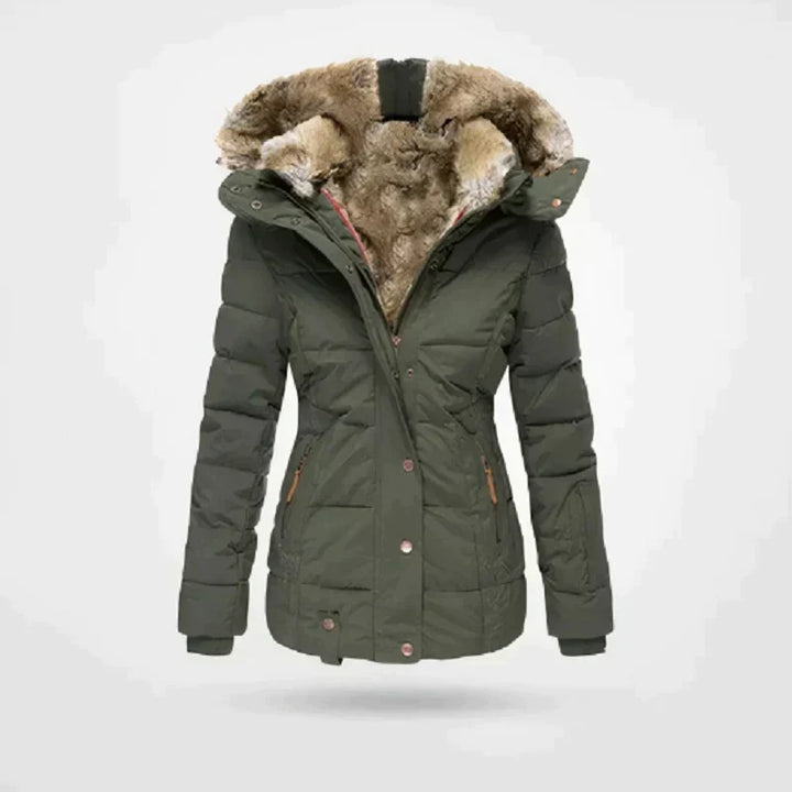 Manteau d'hiver avec capuche pour femmes