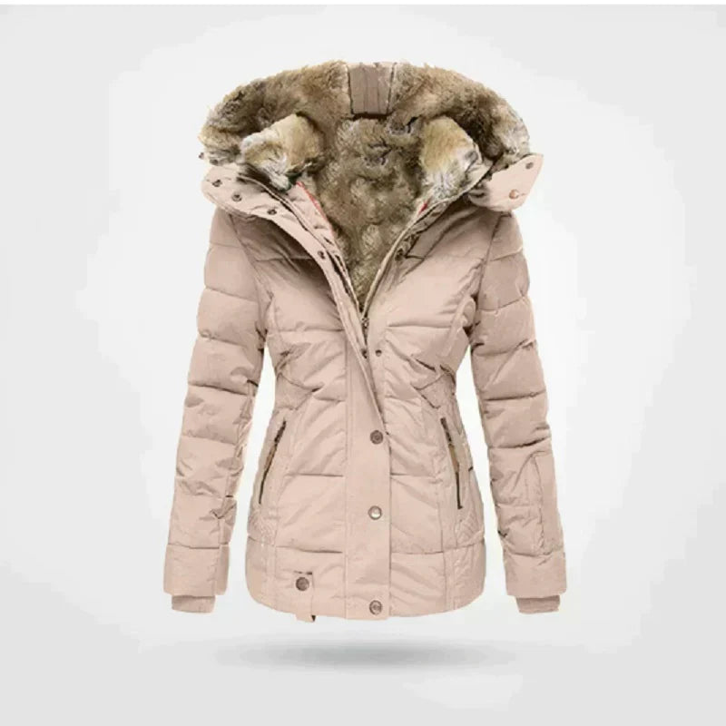 Manteau d'hiver avec capuche pour femmes