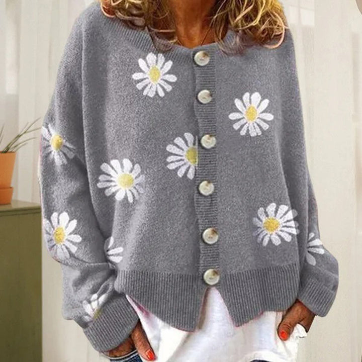 Cardigan Femme avec Imprimé Floral | Décontracté