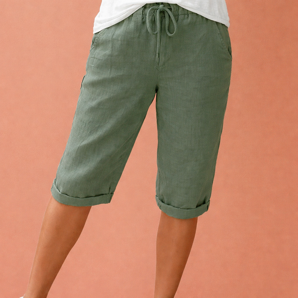 Shorts en coton confortables pour femmes avec une coupe élégante | Liora