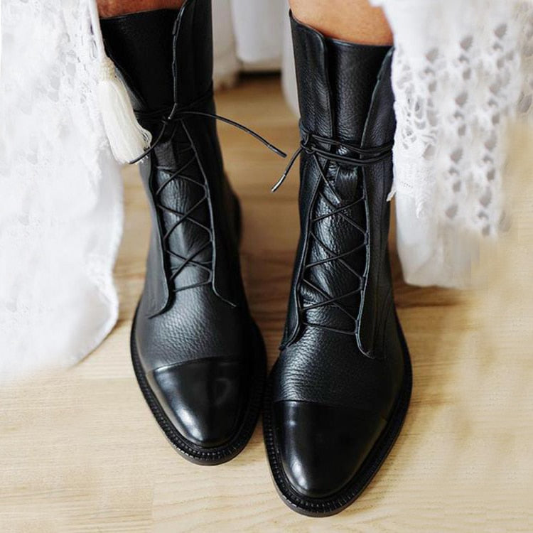 Silke | Bottes en cuir orthopédiques décontractées pour femmes