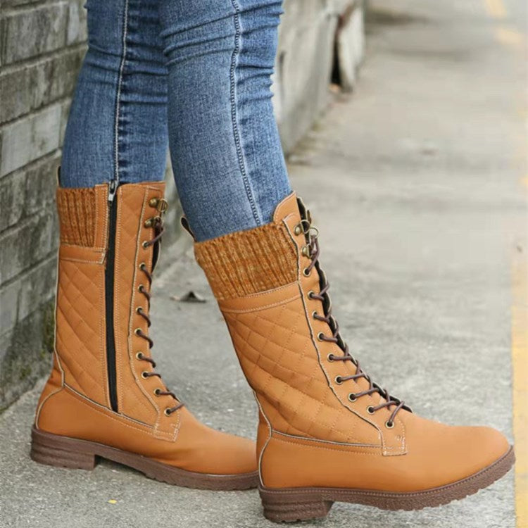 Bottes d'hiver élégantes, chaudes et antidérapantes pour femmes
