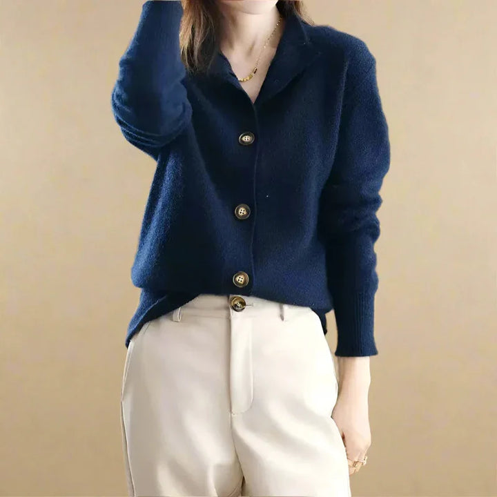 Yara | Gilet pour femmes inspiré du vintage avec col montant