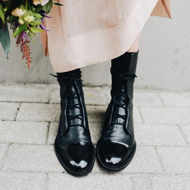 Saffron - Bottes pour femmes en cuir verni
